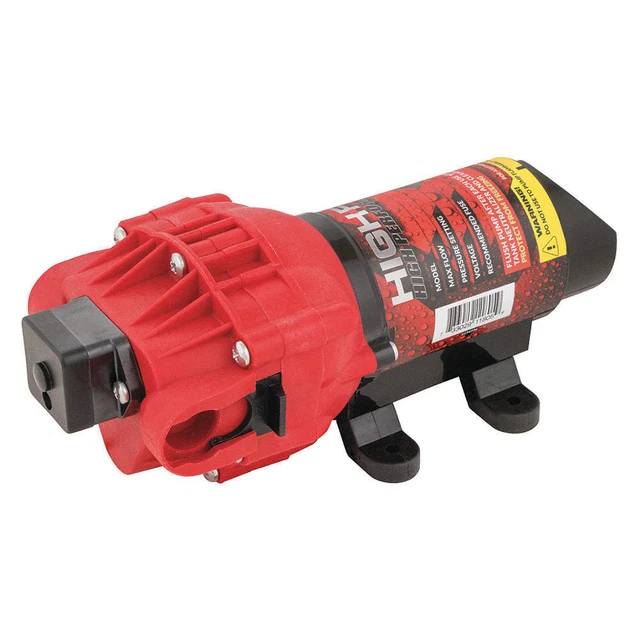 HIGH-FLO 5151087 Diaphragm Pump,12VDC,2.4 gpm Max. Flow