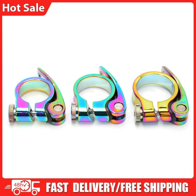 OUO 28.6/30.2/31.8/34.9mm Bike Seat Clamp Quick Release Road MTB Seatpost Clip