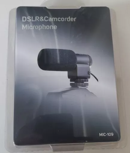 New Dslr & Camcorder Directional Stereo Microphone Mic-109 Nikon Canon Great New Dslr & Camcorder Directional Stereo Microphone Mic-109 Nikon Canon Great