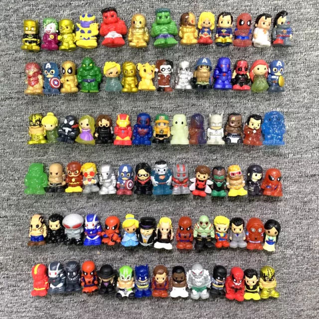 Random Lot 50Pcs Ooshies Pencil Toppers DC Comics Disney Marvel Figure Toy Doll