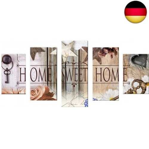 5D Diamond Painting 5 teilig Kombination Full Kits, DIY Diamond Malerei Set