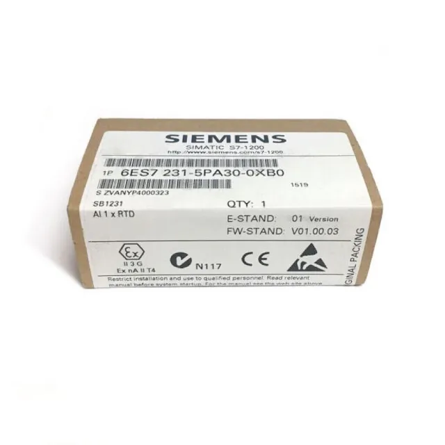 New Siemens 6ES7231-5PA30-0XB0 1231RTD 6ES72315PA300XB0 S7-1200 Analog input