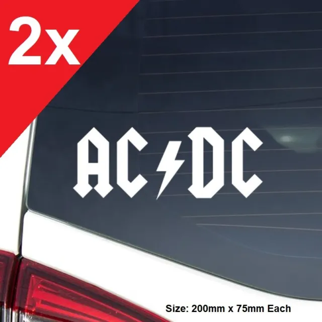 AC DC Logo Vinyl Sticker Decal metal bumper music car window laptop ACDC