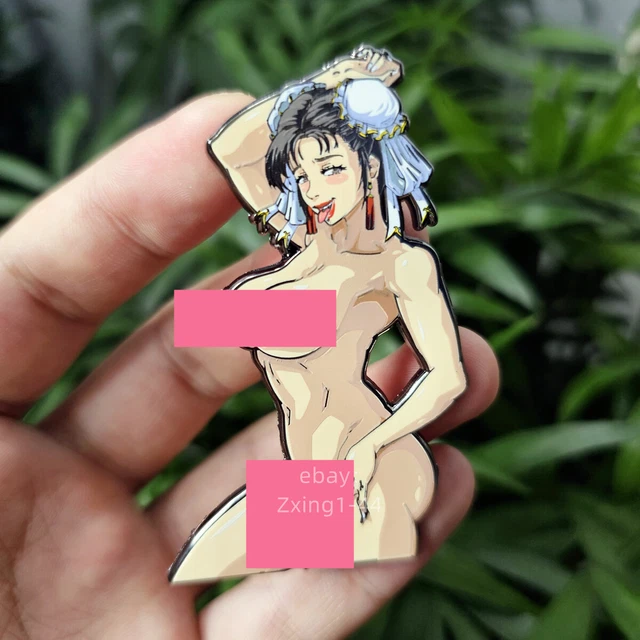 Game Street Fighter Chun-Li Metal Badge Pin Limited Collection Rare