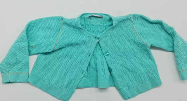 Original Baby Designer Strick Jacke von Catimini Größe 12M 74