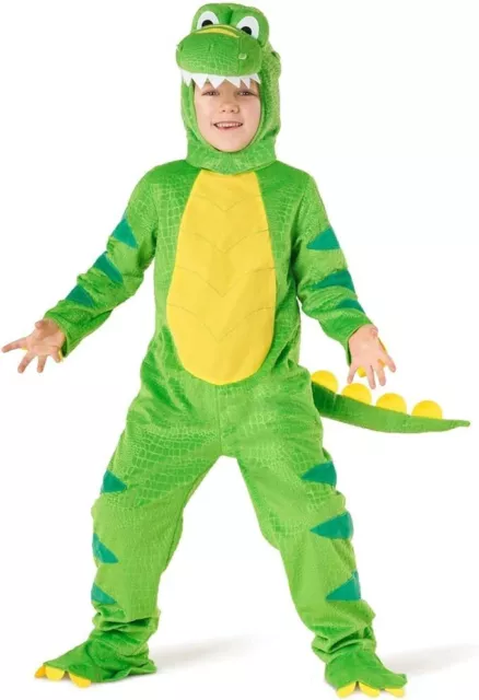 Dino Kostüm Kinder Jungen Mädchen T Rex Dinosaurier Drachen Karnevalskostüm