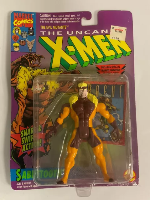 NEW The Uncanny X-Men SABRETOOTH Figure ToyBiz Marvel Comics Evil Mutants 1993