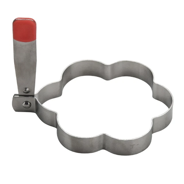 Anillo moldeador de huevos fritos mango ergonómico a prueba de óxido huevo panqueque cocina