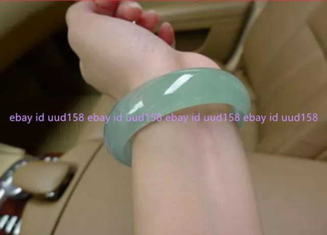 Genuine Natural Green Jadeite Jade Gemstone Bangle Bracelet 56-66mm Jewelry AAA