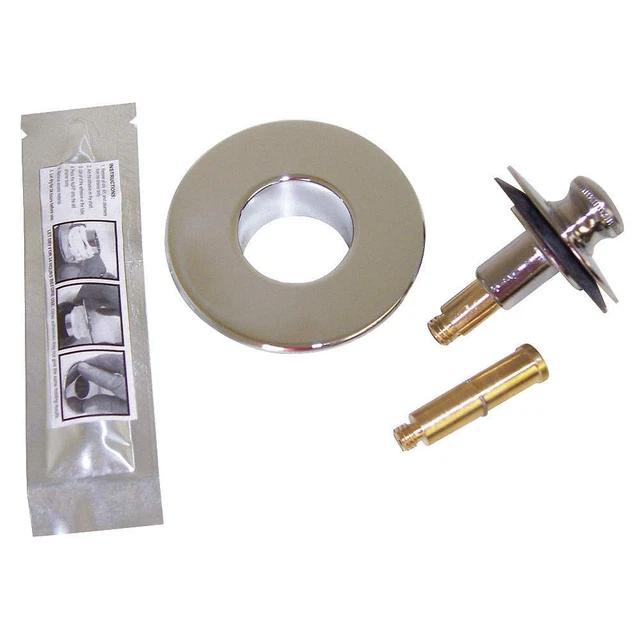 WATCO 48600-CP Drain Stopper,Dia. 2-7/8",Brass ,Chrome