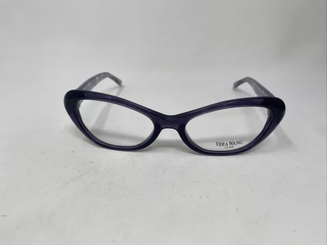 Vera Wang Luxe Linette Am Purple Crystal 54/17/135 Eyeglasses Frame Jb01