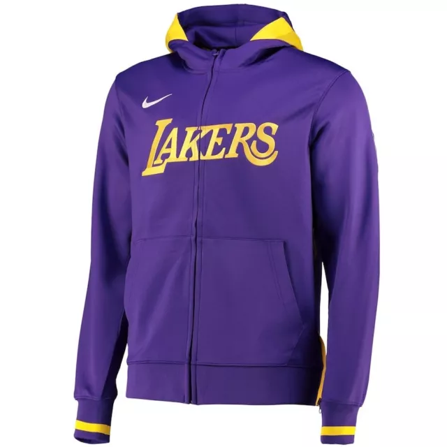 Giacca con cappuccio ufficiale Nike NBA LAKERS Full Zip Thermaflex Nike Dri-Fit NUOVA