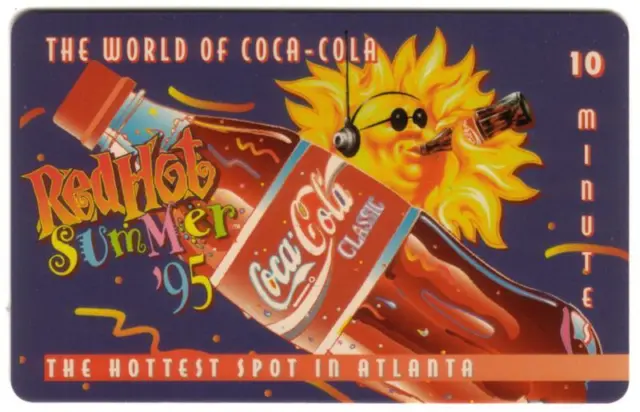 10m Welt Der Coke (Ausgabe #2) 'Rot Hot Sommer' 95' Card Nur Handy Karte