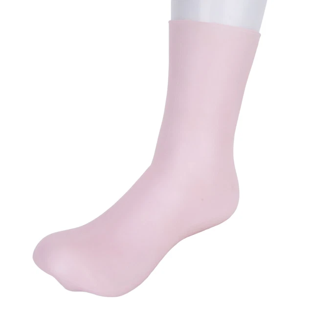 (L For 40-44)Silicone Socks Shock Absorption Pressure Relief Prevent Crack CHW