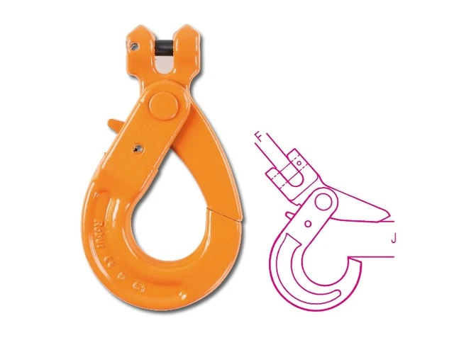 Robur 8058R 5.3kg Autobloccante Sollevamento Gancio Clevis Tipo HT Lega Acciaio