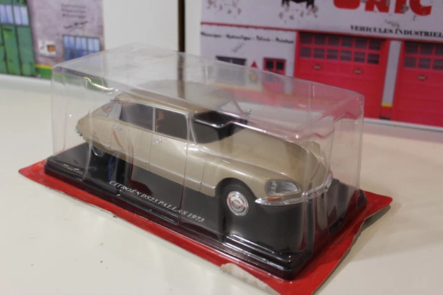 Miniature Citroën DS 21 Eligor - Pompiers De Lyon - Rouge Collector 1/43