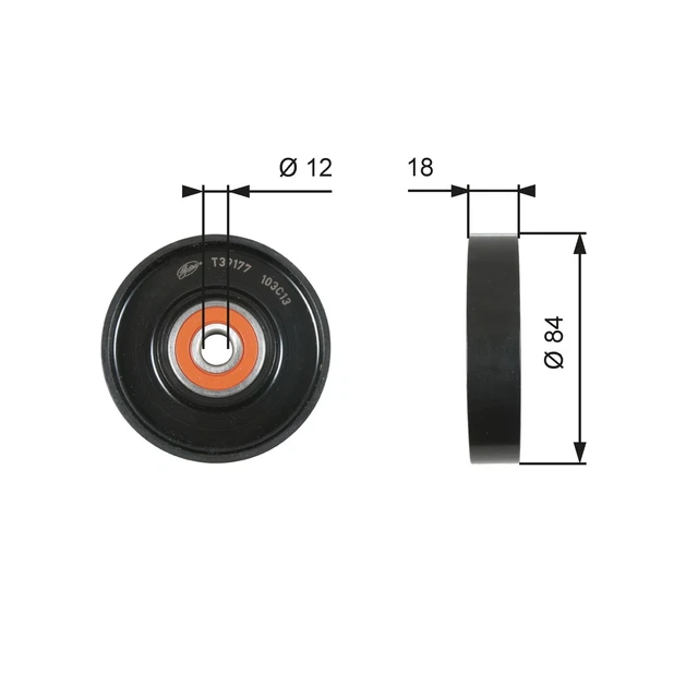 Galet Tendeur (Courroie D'accessoire) Nissan Micra Iii 1.2 16V,1.4 16V,Note 1.4