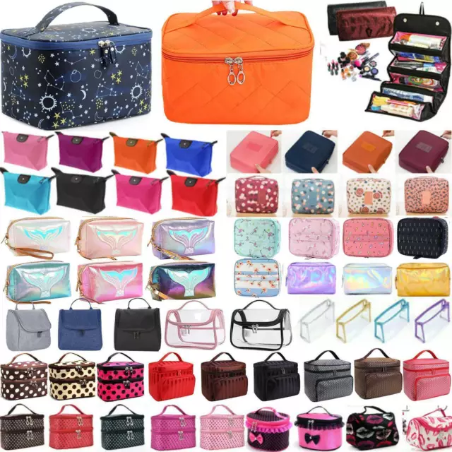 Women Portable Large Cosmetic Makeup Travel Toiletry Bag Storage Organizer Bag
