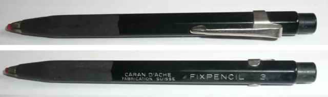 Rare porte-mine vintage CARAN D'ACHE Fixpencil 3 Suisse