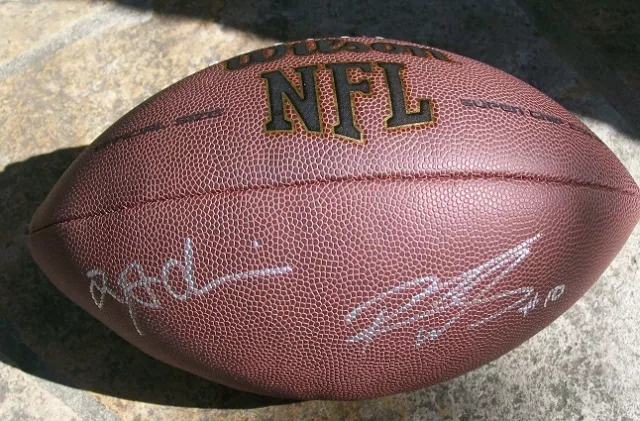 *Robert Woods / Marquise Goodwin*Signed*Autographed*Football*Buffalo*Bills*Rams*