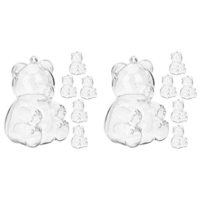 12 cajas pequeñas de golosinas adorables en forma de oso contenedores de dulces fiesta favor