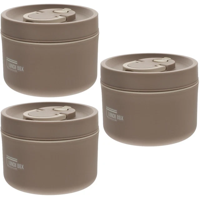 3x scatola pranzo metallo acciaio inox scatola bento per deposito casa decorazione amici