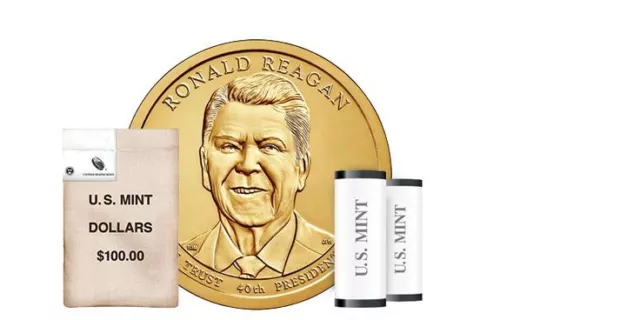 2016 P Ronald Reagan Presidential One Dollar Coin U.S. Mint Coins Money