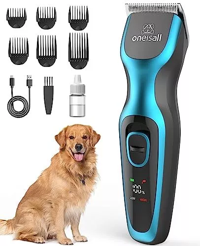 oneisall Leise Hundeschermaschine, Profi Schermaschine Hund Katze, Elektrische