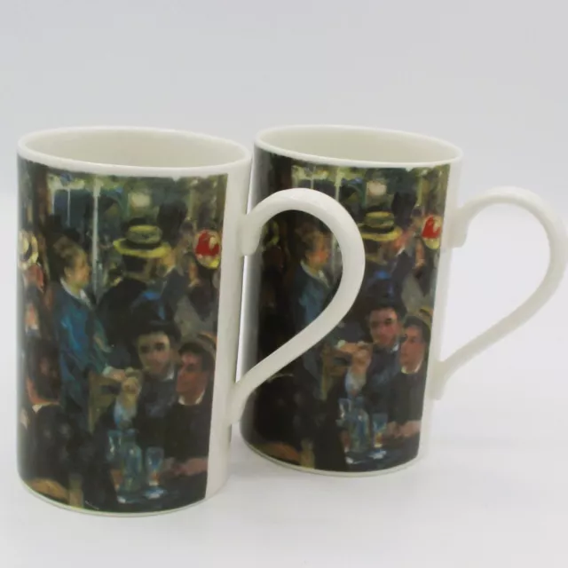 Dunoon Mugs Set of 2 Fine Stoneware Made in England Renoir Moulin Gullette