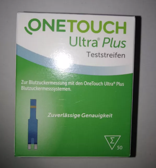 One Touch Ultra Plus Blutzucker-Teststreifen - Neu in OVP - 50 Stück MHD 11/2025