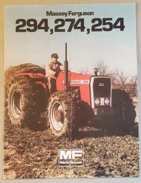 Original Massey Ferguson 254  274  and 294 Tractor Sales Brochure