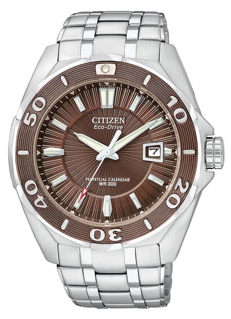 CITIZEN SIGNATURE MEN S Courageous Watch Bl1259 51X Bnib Brown Dial Free S H 540.09 PicClick UK