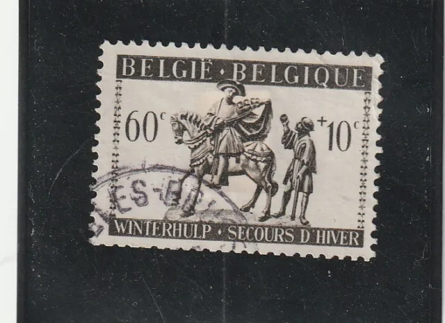 L6162 BELGIQUE timbre Y&T N° 606 de 1942-43 " Secours d'Hiver   " Oblitéré