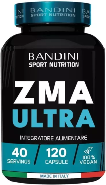 Integratore di Zinco, Magnesio e Vitamina B6, per Massa Muscolare, 120 Capsule