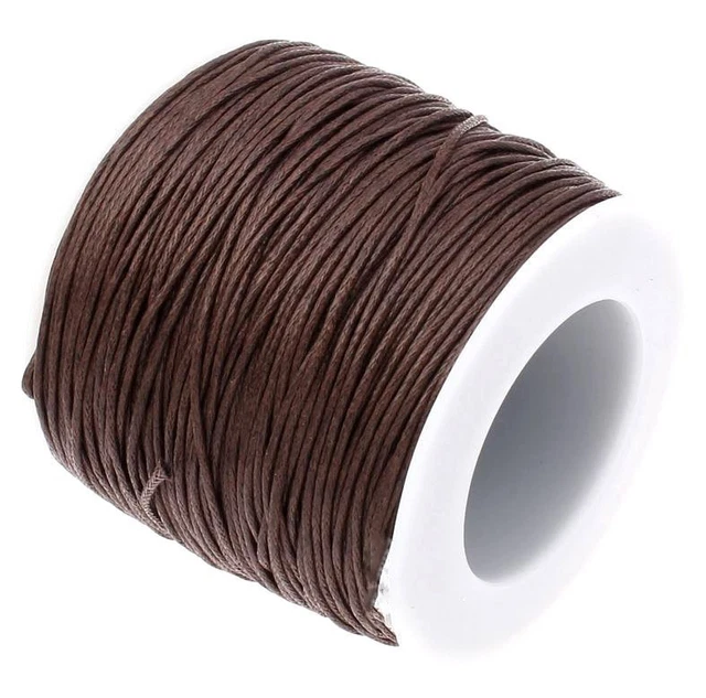 Tour De Cou Noir En Cordon De Coton Ciré - Collier Minimaliste 43,5 Cm, Fait Main