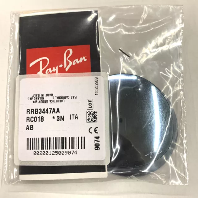 Ray Ban lenti di ricambio RB 3447 Round Metal ORIGINALI - 019/30 - Argento
