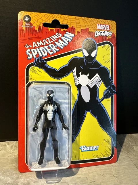 Figurine Marvel Legends Symbiote Spider-Man Retro Collection - 16 Cm - Neuf Avec Boîte