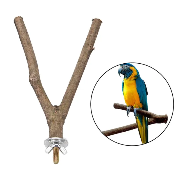 Vogel Papagei Barsch Natürliche Holz Gabel Ständer Vogelkäfig