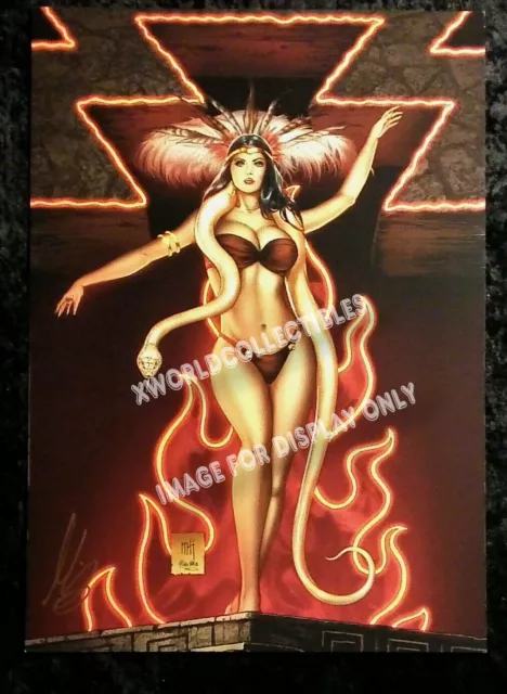 From Dusk To Dawn ~ Sexy Santanico Art Print -  Signed By Mike Krome A3 Format