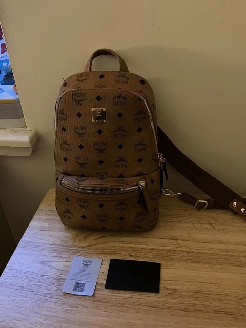MCM Cognac Brown Crossbody Bag