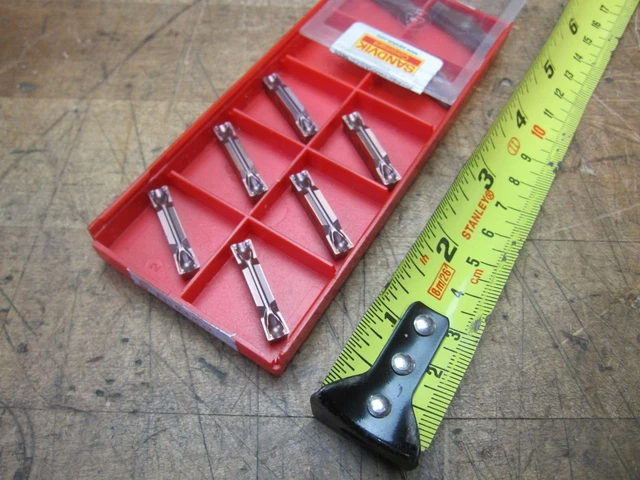 9 SANDVIK N123J2-0500-0004 TF H13A carbide parting grooving 9 SANDVIK N123J2-0500-0004 TF H13A carbide parting grooving