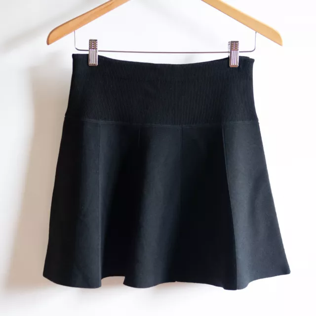 RAG & BONE Isla Flare Mini Skirt in Black Knit XS $33.95 - PicClick