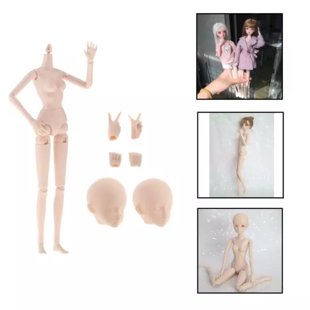 25cm 22 corpo della bambola snodato mobile per 1/6 bambola femminile BJD bambola