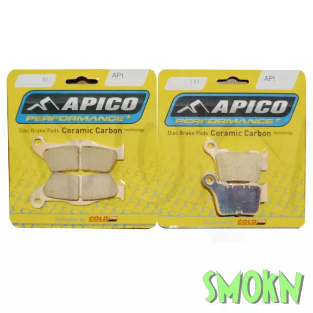 KTM Brake Pads fit SXF 250 350 450 500 EXC-F 04-24 Apico GOLDfren Front & Rear