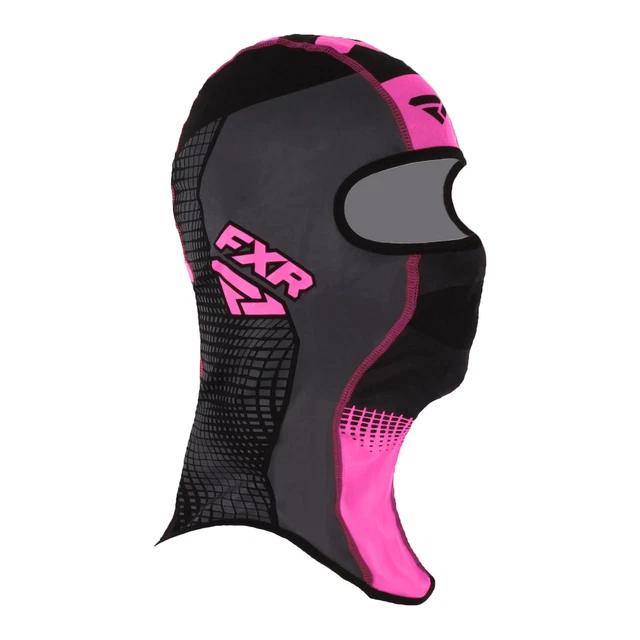 FXR Black/Electric Pink Shredder Thermal Balaclava Omni-Stretch Wind Resistant