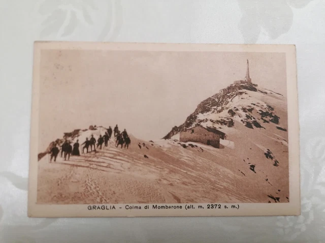 Cartolina Panoramica Di Graglia Colma Di Mombarone M. 2372 Viaggiata Del 1927