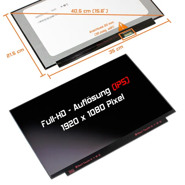 15,6" LED Display matt passend für Dell Latitude 3510 IPS Full-HD 1920x1080