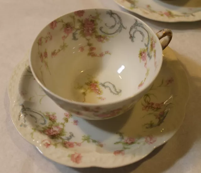 The Princess Pattern, Haviland Limoges Schleiger 57C  Cup And Saucer,  Gold Trim