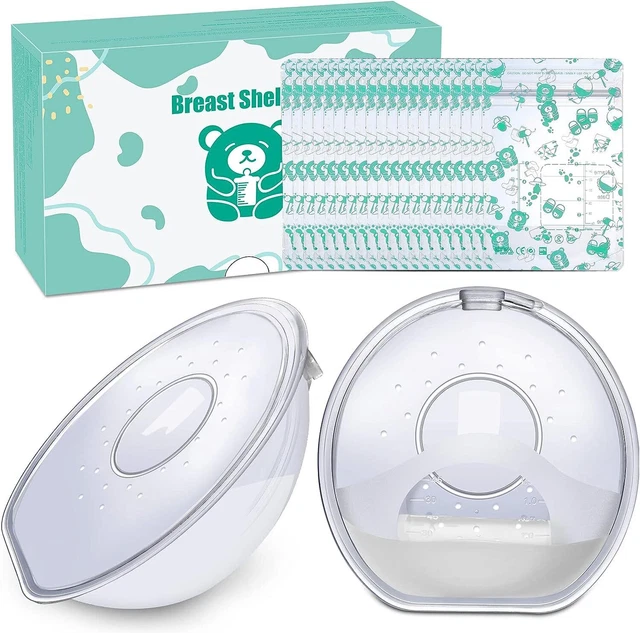 LICTIN BREAST SHELLS, 2PCS Milk Collector, 120ML Milk Catcher, Nursing