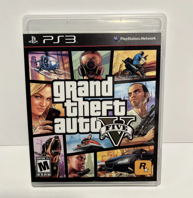 GRAND THEFT AUTO V GTA 5 Sony PlayStation 3 PS3 Complete w/Manual & Map ...